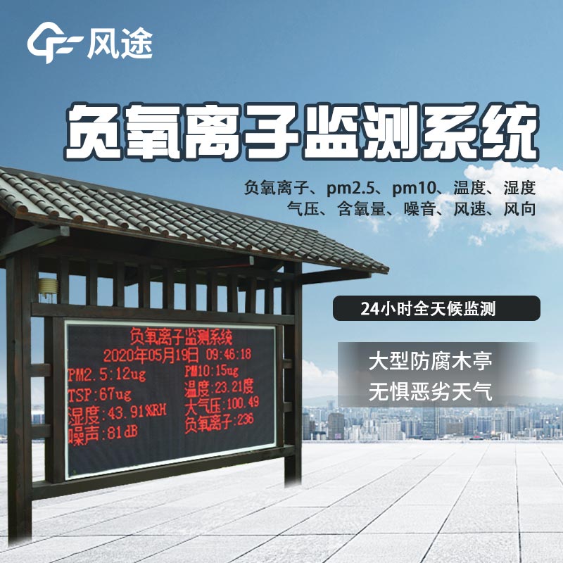 公園20分鐘效應，用負氧離子監測站保衛環境