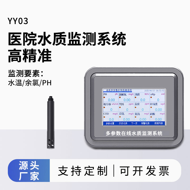 醫院水質監測參數(水溫、余氯、ph)